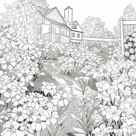 Garden Coloring Pagesの素材