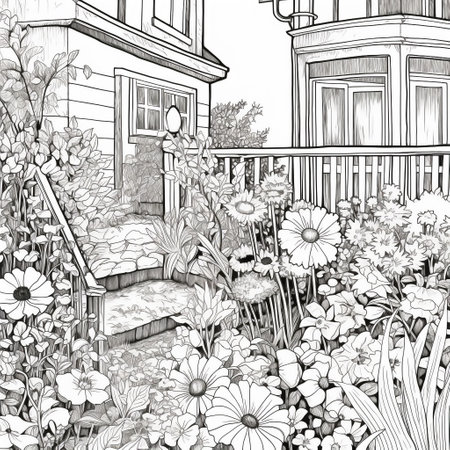 Garden Coloring Pagesの素材