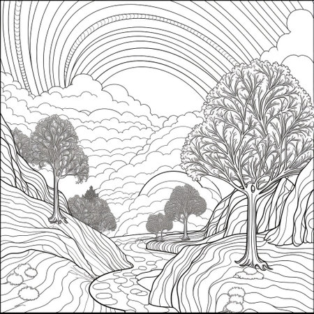 Landscape Coloring Pagesの素材