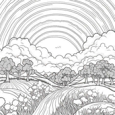 Landscape Coloring Pagesの素材