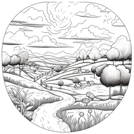 Rainbow Coloring Pagesの素材