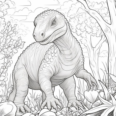 Dinosaur Coloring Pagesの素材