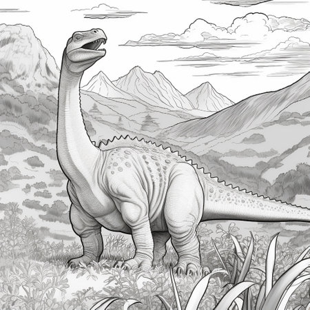 Dinosaur Coloring Pagesの素材