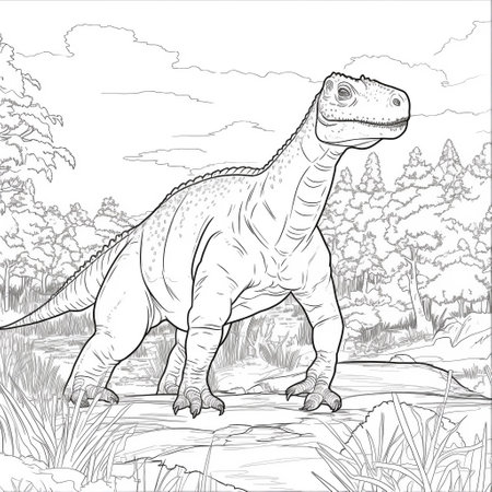 Dinosaur Coloring Pagesの素材