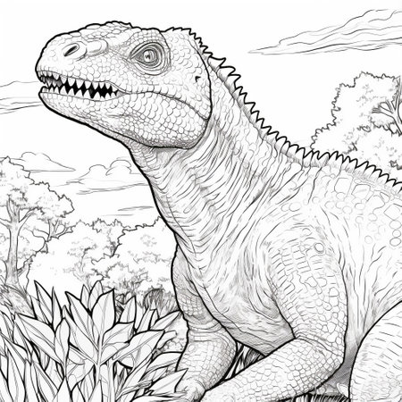 Dinosaur Coloring Pagesの素材