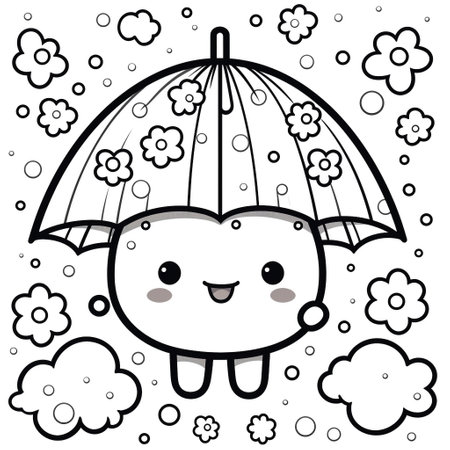 Kawaii Coloring Pageの素材