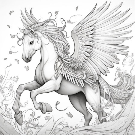 Mandala Horse Coloring Pagesの素材