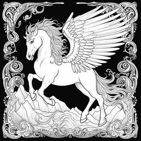 Pegasus Coloring Pagesの素材
