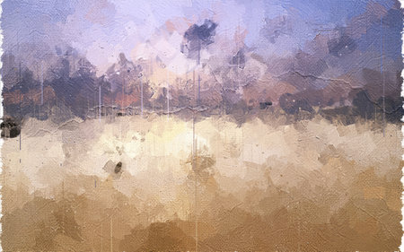Abstract Nature impressionism Digital Painting illustration-