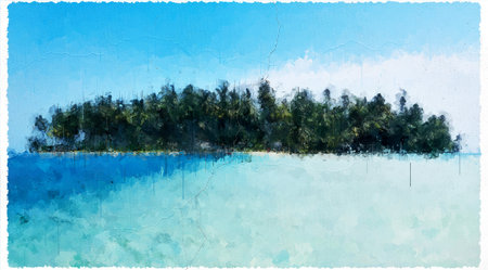 Abstract Impressionism Nature Landscape Digital Painting