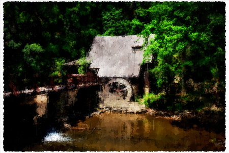 Abstract Impressionism Nature Landscape Digital Painting