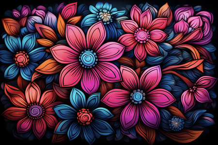 Floral Background Floral Wallpaper Floral Image Flower Background Flower Image Flower Wallpaper Illustrationの素材