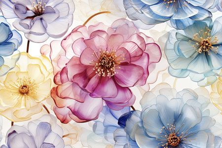 Floral Background Floral Wallpaper Floral Image Flower Background Flower Image Flower Wallpaper Illustrationの素材