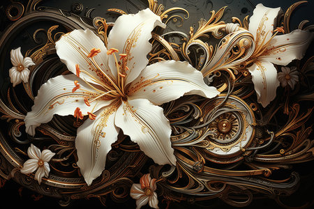 Floral Background Floral Wallpaper Floral Image Flower Background Flower Image Flower Wallpaper Illustrationの素材