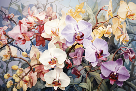 Floral Background Floral Wallpaper Floral Image Flower Background Flower Image Flower Wallpaper Floral Illustrationの素材