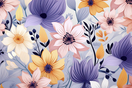 Floral Background Floral Wallpaper Floral Image Flower Background Flower Image Flower Wallpaper Floral Illustrationの素材