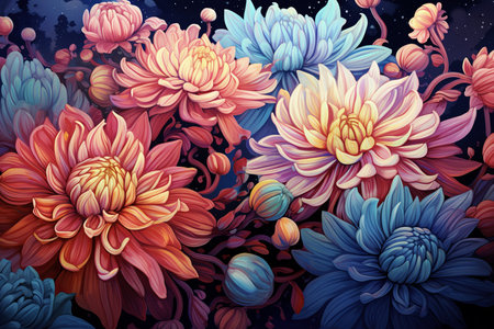 Floral Background Floral Wallpaper Floral Image Flower Background Flower Image Flower Wallpaper Floral Illustrationの素材