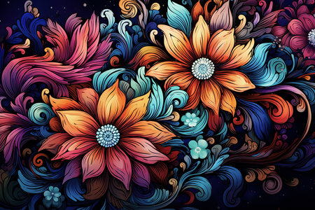 Floral Background Floral Wallpaper Floral Image Flower Background Flower Image Flower Wallpaper Floral Illustrationの素材