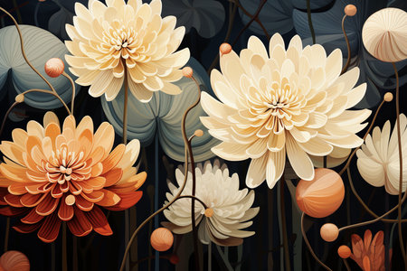 Floral Background Floral Wallpaper Floral Image Flower Background Flower Image Flower Wallpaper Floral Illustrationの素材