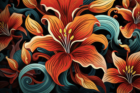 Floral Background Floral Wallpaper Floral Image Flower Background Flower Image Flower Wallpaper Floral Illustrationの素材