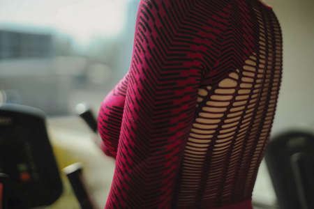 female fitness on sportswear