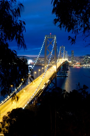 Bay Bridge, San Francisco Californiaの写真素材