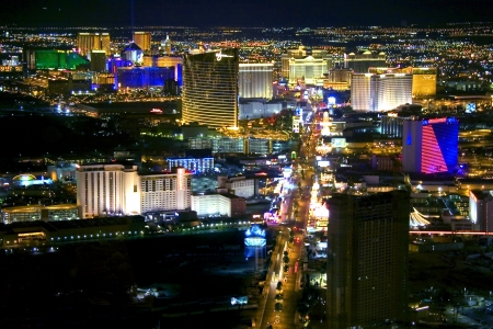 Las Vegas at nightのeditorial素材