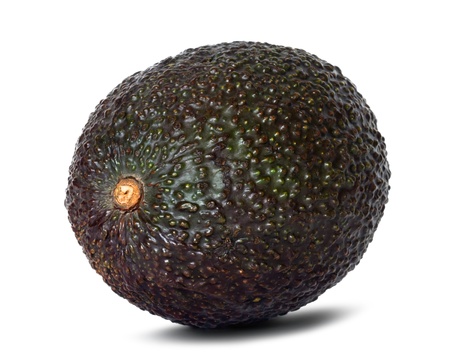 avocado over white backgroundの写真素材