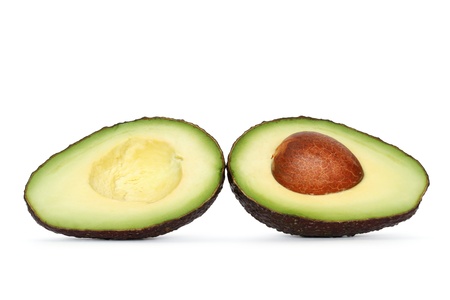 avocado over white backgroundの写真素材