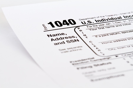 1040 tax form の写真素材