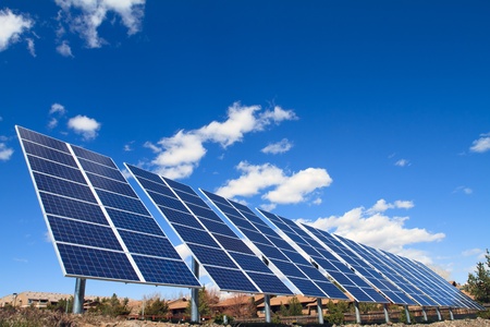 solar panelsの写真素材
