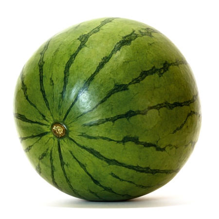 watermelon over white background の写真素材