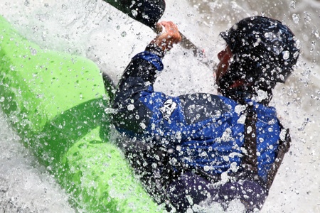 man in kayak, freestyle competition のeditorial素材