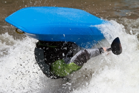 man in kayak, freestyle competition のeditorial素材