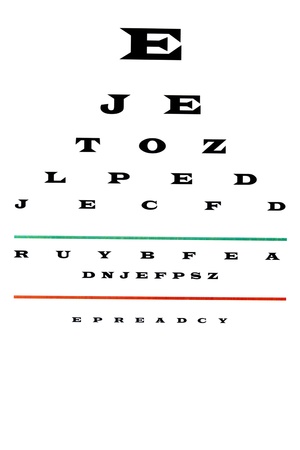 eye chartの写真素材