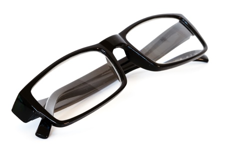 reading glasses over white backgroundの写真素材