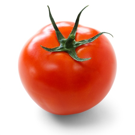 tomato over white background の写真素材