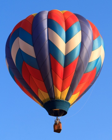 hot air balloon over blue sky の写真素材