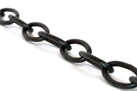 chain over white backgroundの写真素材