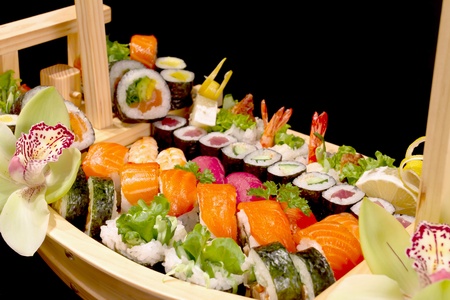 sushi boatの写真素材