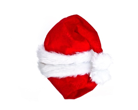 reflection of santa s hatの写真素材