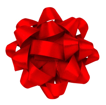 red gift bow