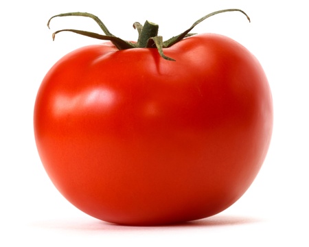 tomato over white backgroundの写真素材