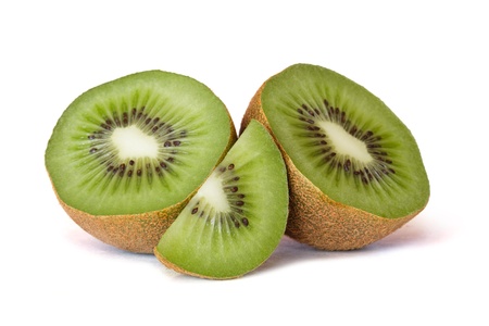kiwi over white background の写真素材