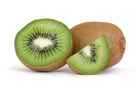 kiwi over white background の写真素材