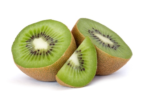 kiwi over white background の写真素材