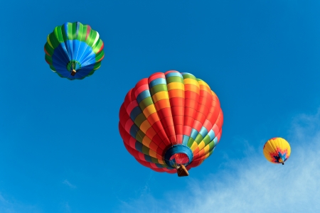 colorful hot air balloonsの写真素材