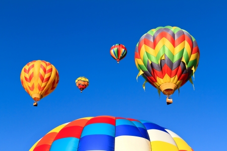 colorful hot air balloonsの写真素材