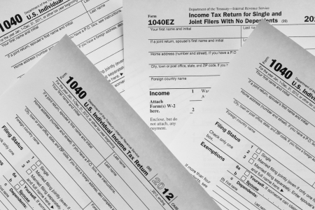 1040 tax formの写真素材