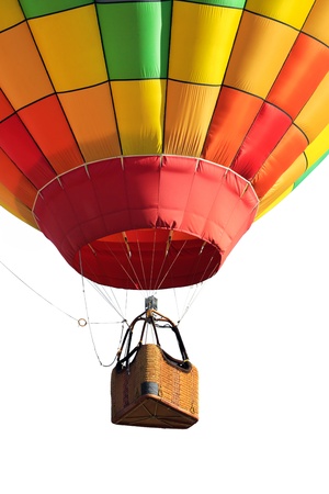 hot air balloon isolatedの写真素材